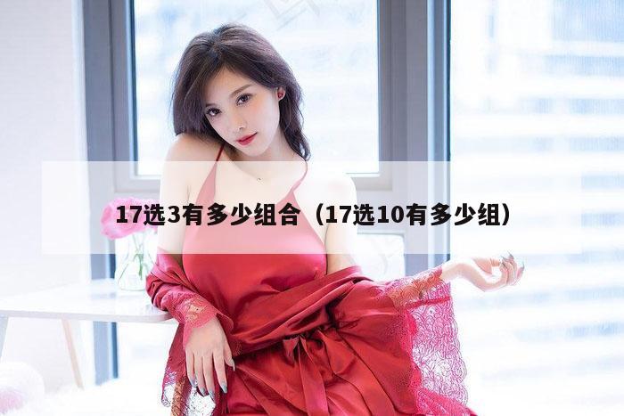 17选3有多少组合（17选10有多少组）
