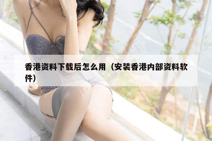 香港资料下载后怎么用（安装香港内部资料软件）